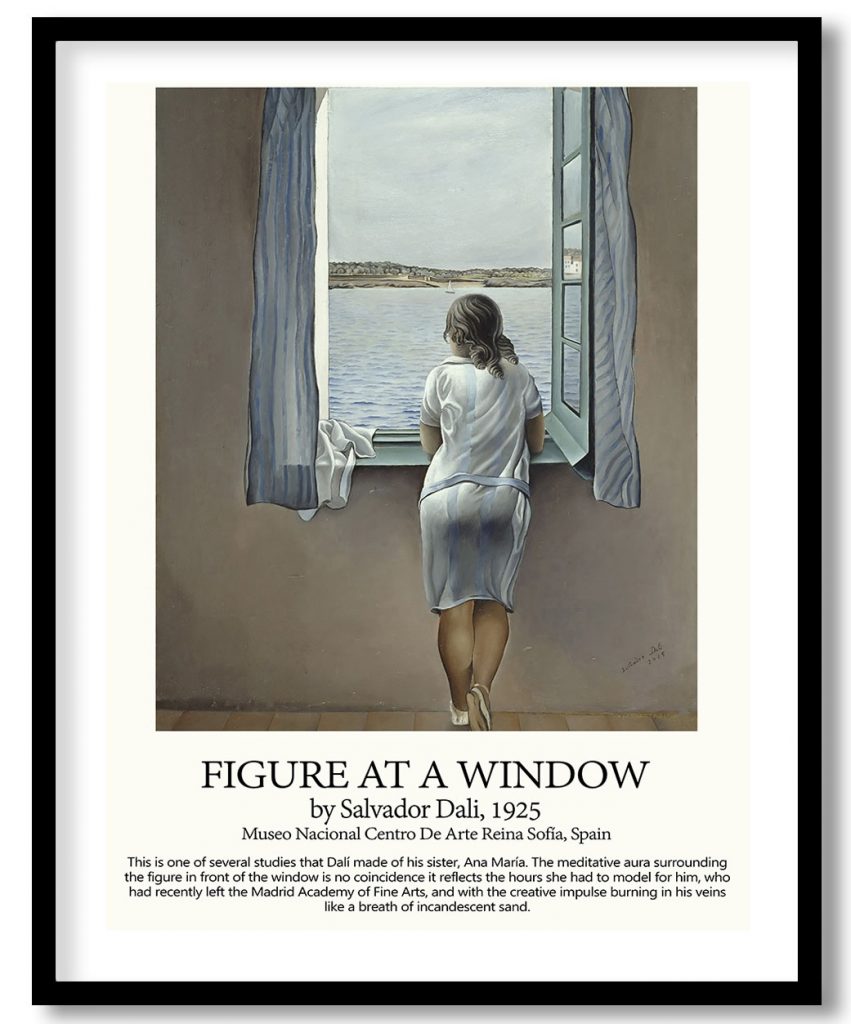 Figure at a window by Salvador Dali (1925)