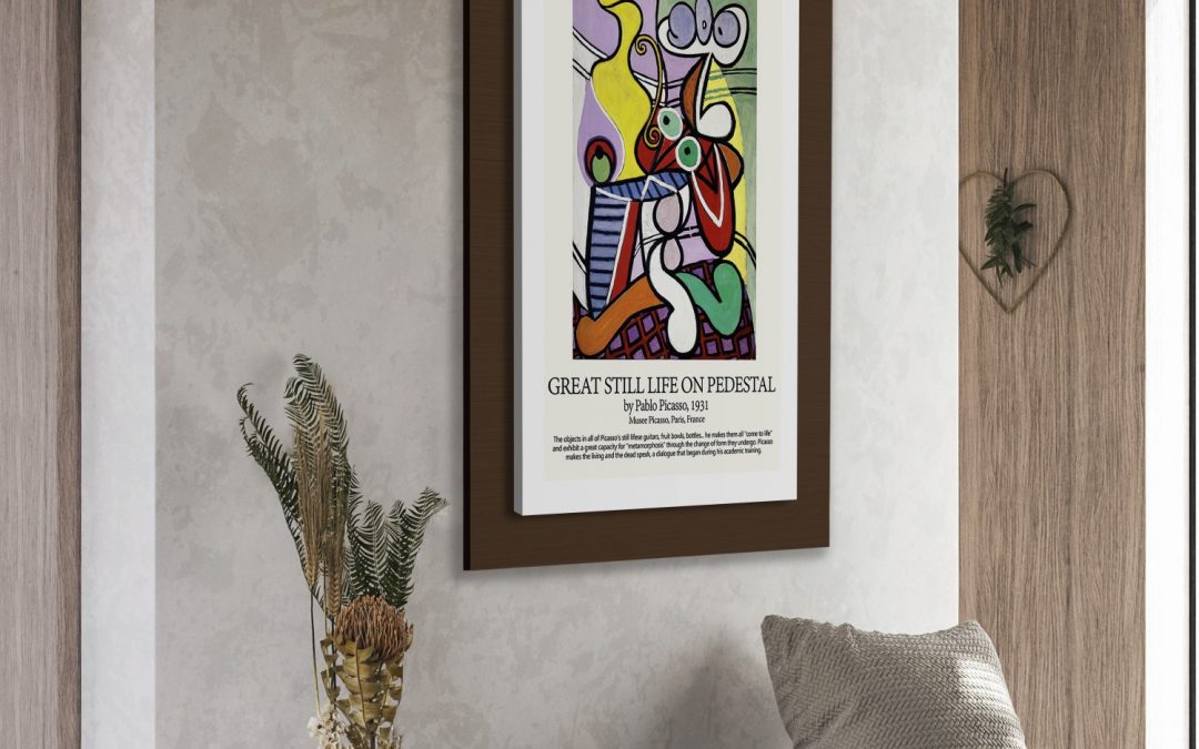 Wall Art | Great still life on pedestal by Pablo Picasso (1931