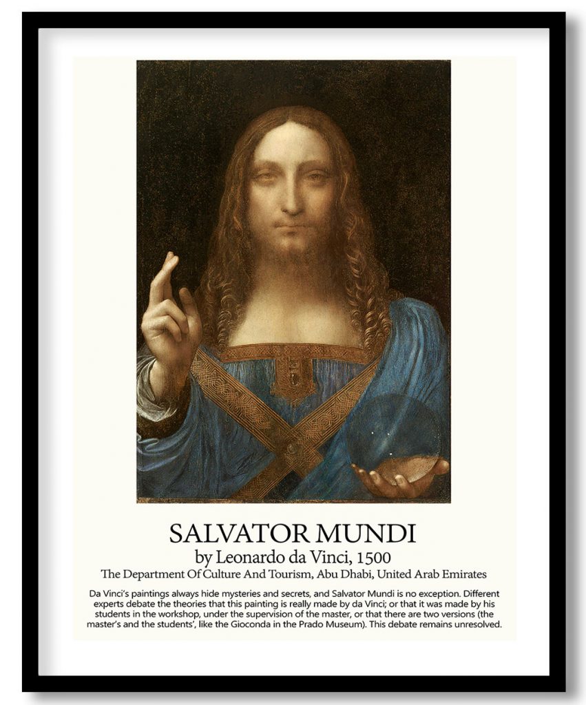Salvator mundi by Leonardo da Vinci (1500)
