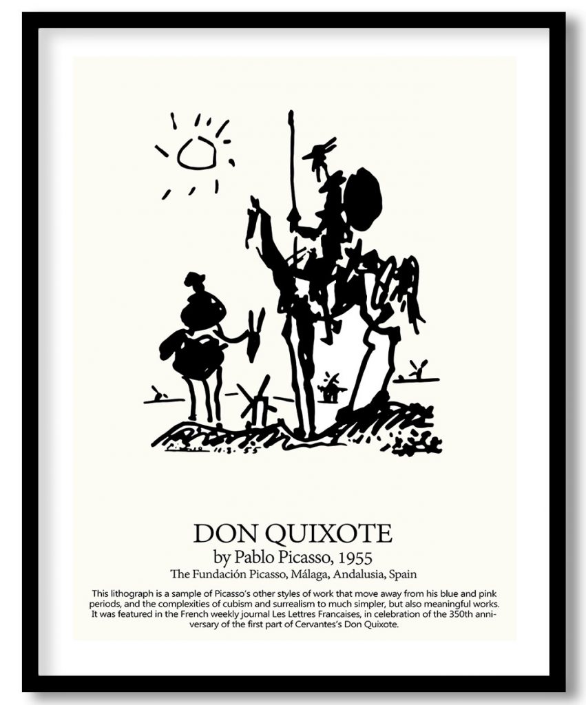 Don quixote by Pablo Picasso (1955)