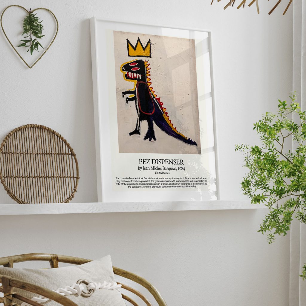 Wall Decor | Pez dispenser by Jean Michel Basquiat (1984) | Custom