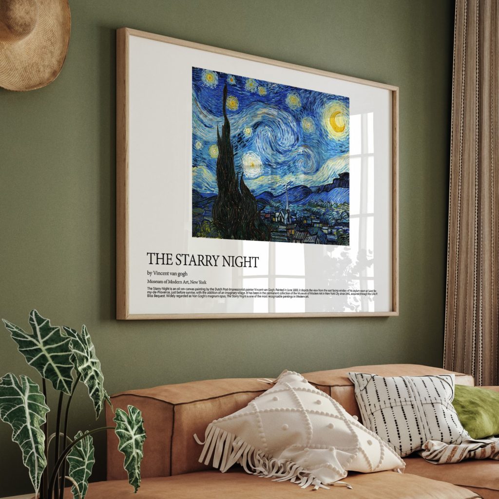 The starry night by Vincent van gogh