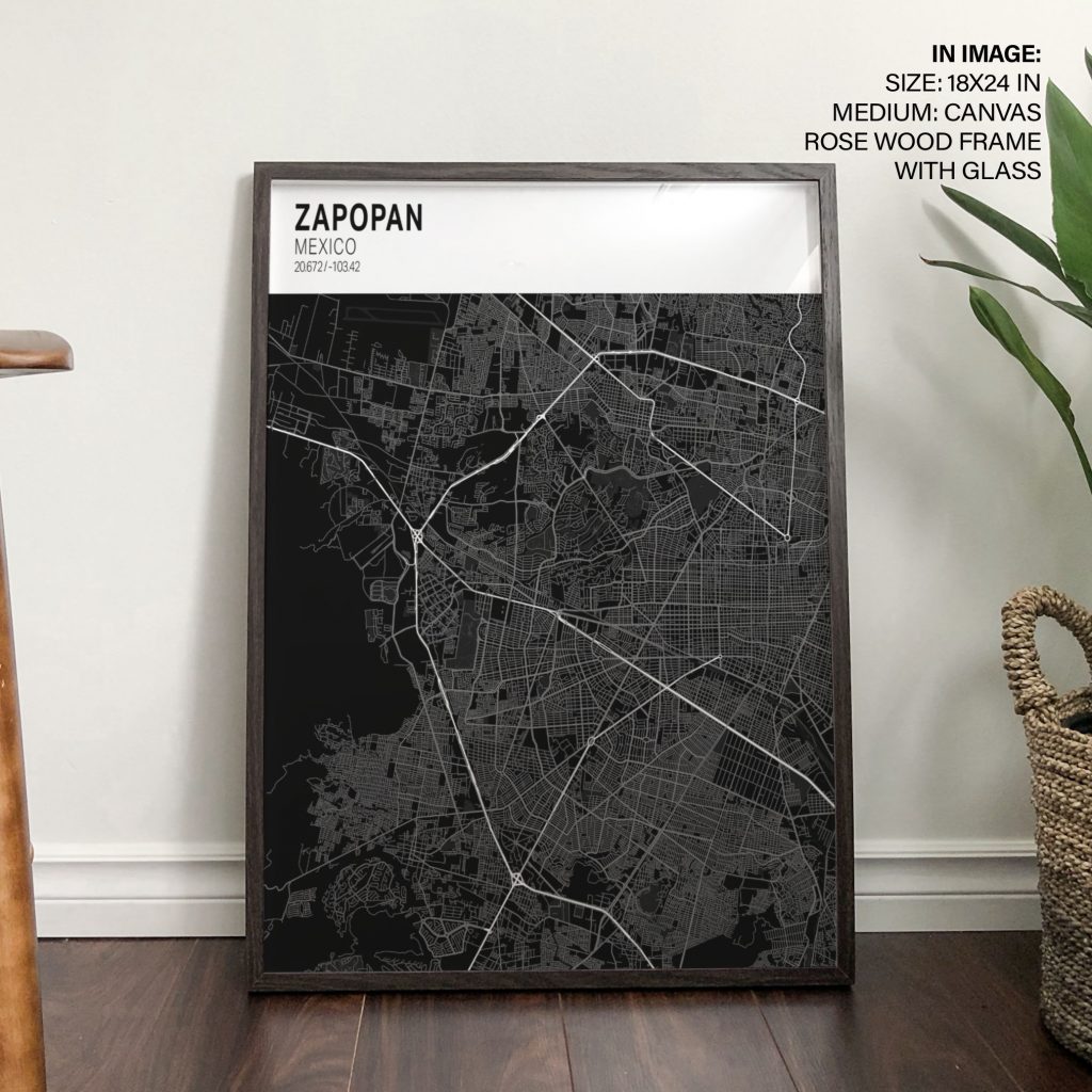 ZAPOPAN MEXICO 20 672 -103 42 - City Coordinates – Wall Art