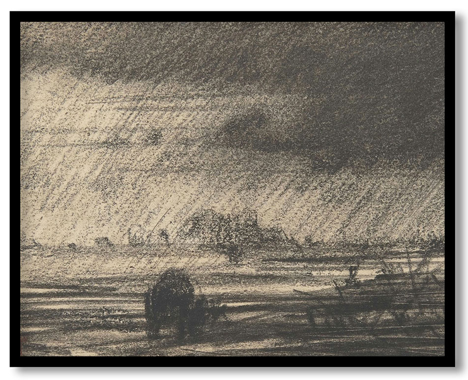 Landscape in a Storm by Charles François Daubigny (ca.1860)