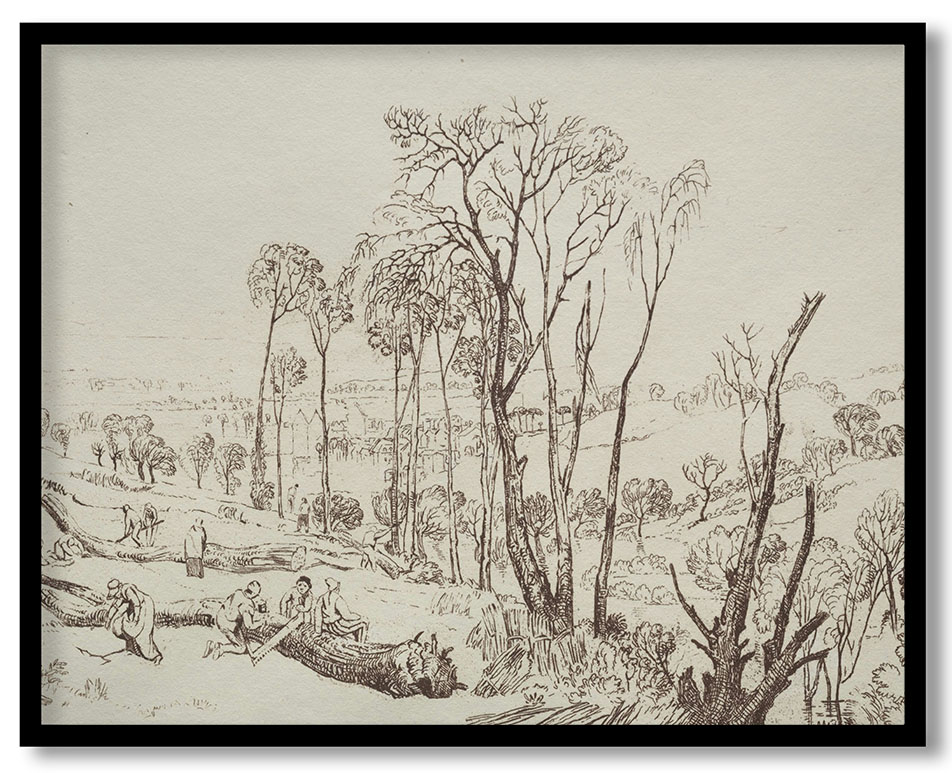 Liber Studiorum:  Crowhurst, Sussex by Joseph Mallord William Turner