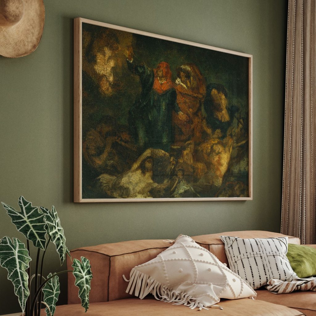 Copy after Delacroix's 'Bark of Dante' by Edouard Manet (ca.1859)
