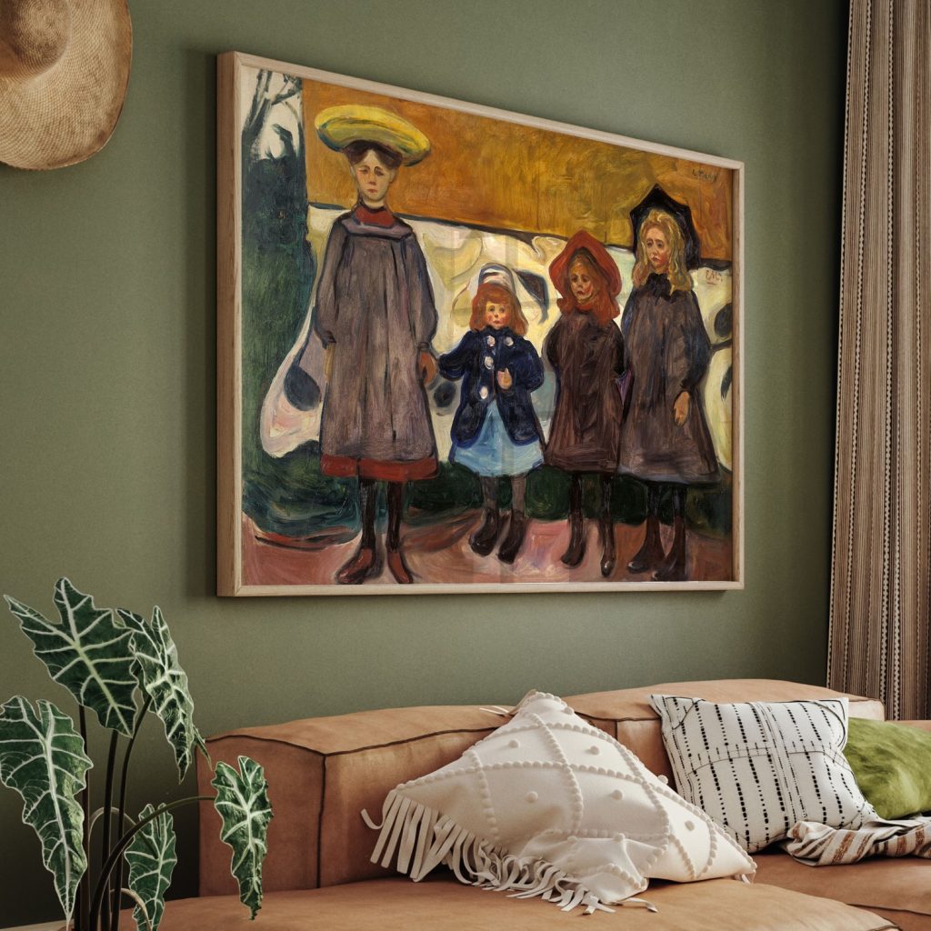 Four Girls in Åsgårdstrand by Edvard Munch (1903)