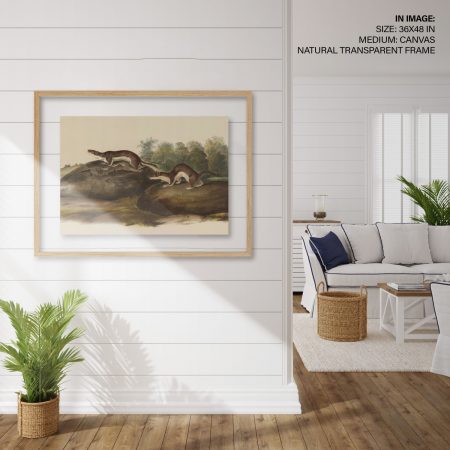 Hampton,Style,Living,Room,Interior,With,Frame,Mockup,,3d,Render