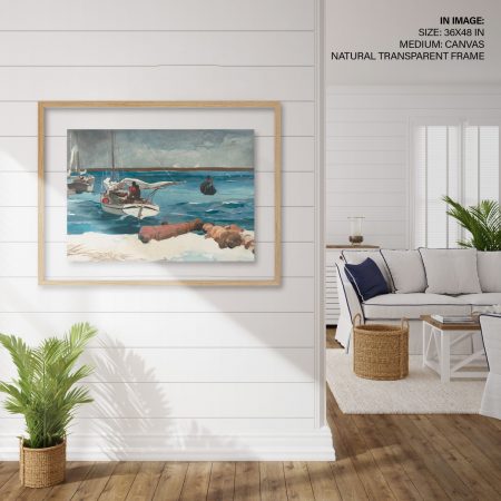 Hampton,Style,Living,Room,Interior,With,Frame,Mockup,,3d,Render