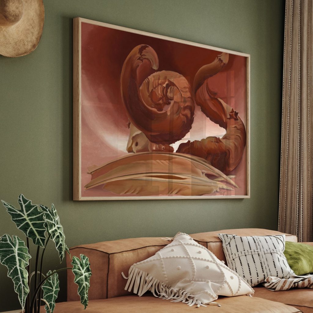 Horn and Feathers by Georgia O'Keeffe (1937)