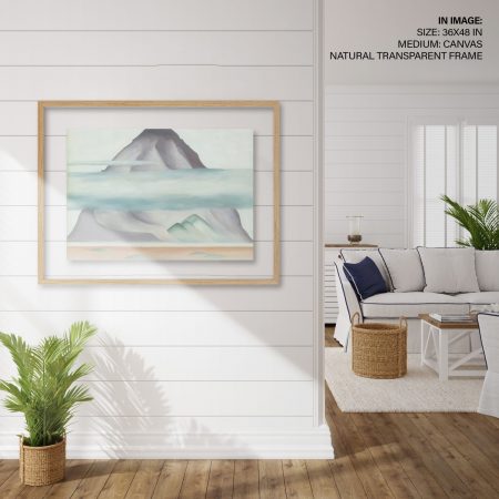 Hampton,Style,Living,Room,Interior,With,Frame,Mockup,,3d,Render