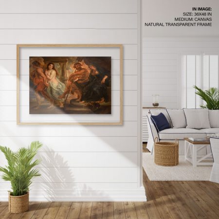 Hampton,Style,Living,Room,Interior,With,Frame,Mockup,,3d,Render