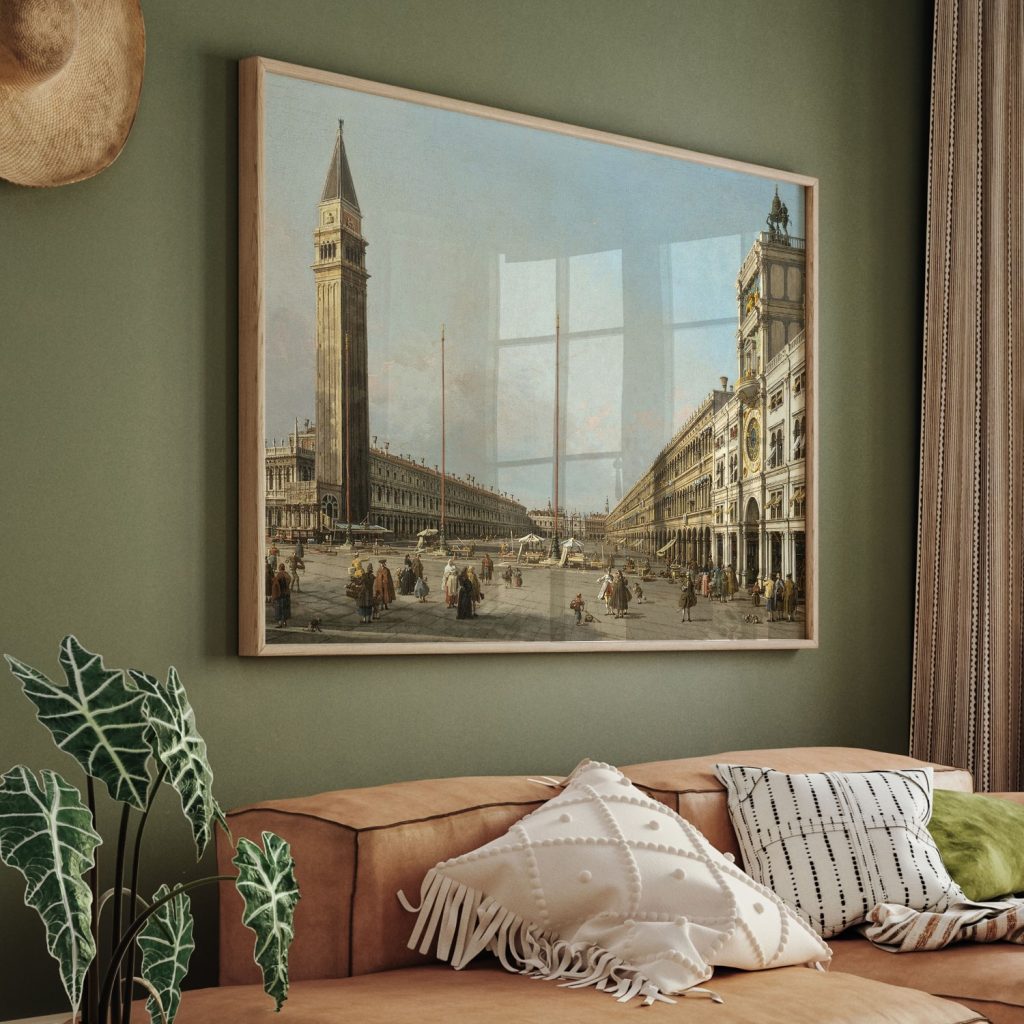 Piazza San Marco Looking South and West by Giovanni Antonio Canaletto (1763)