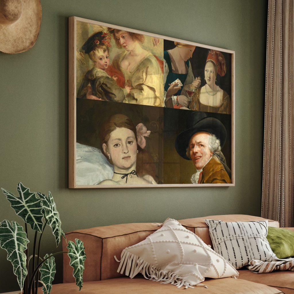 Pierre-Paul Rubens, Georges de La Tour, Edouard Manet, Joseph Ducreux, dtails by Peter Paul Rubens