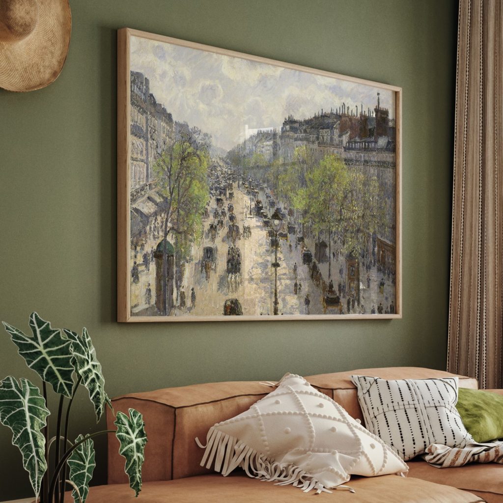 Boulevard Montmartre, Spring by Camille Pissarro (1897)
