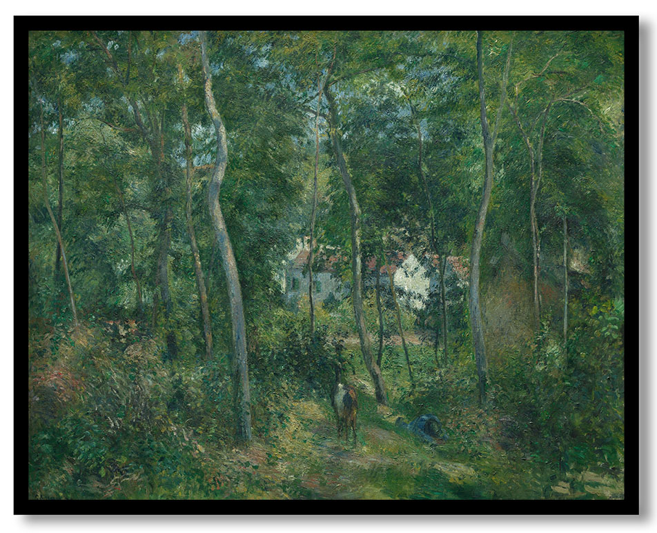 Edge of the Woods Near L'Hermitage, Pontoise by Camille Pissarro (1879)