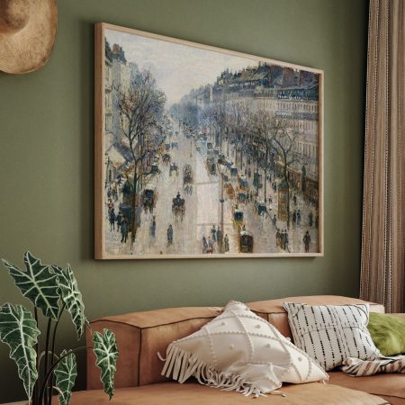 The Boulevard Montmartre on a Winter Morning by Camille Pissarro (1897)