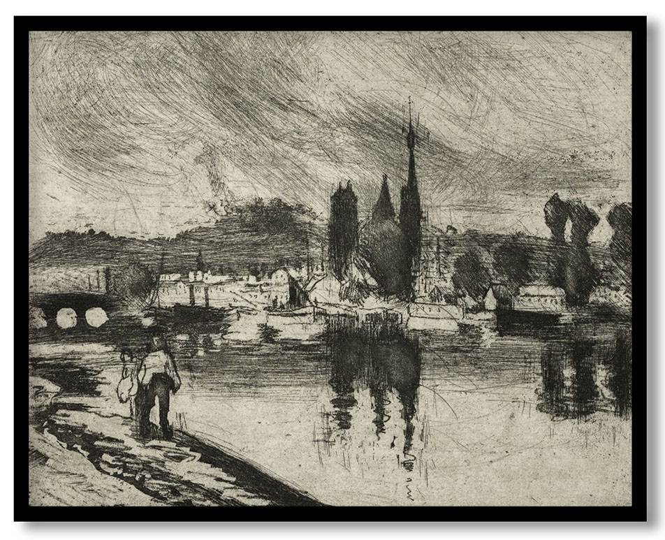 View of Rouen by Camille Pissarro (1884)