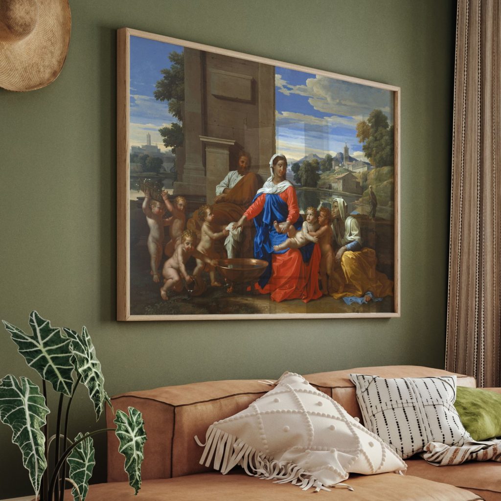 The Holy Family with the Infant Saint John the Baptist and Saint Elizabeth by Nicolas Poussin