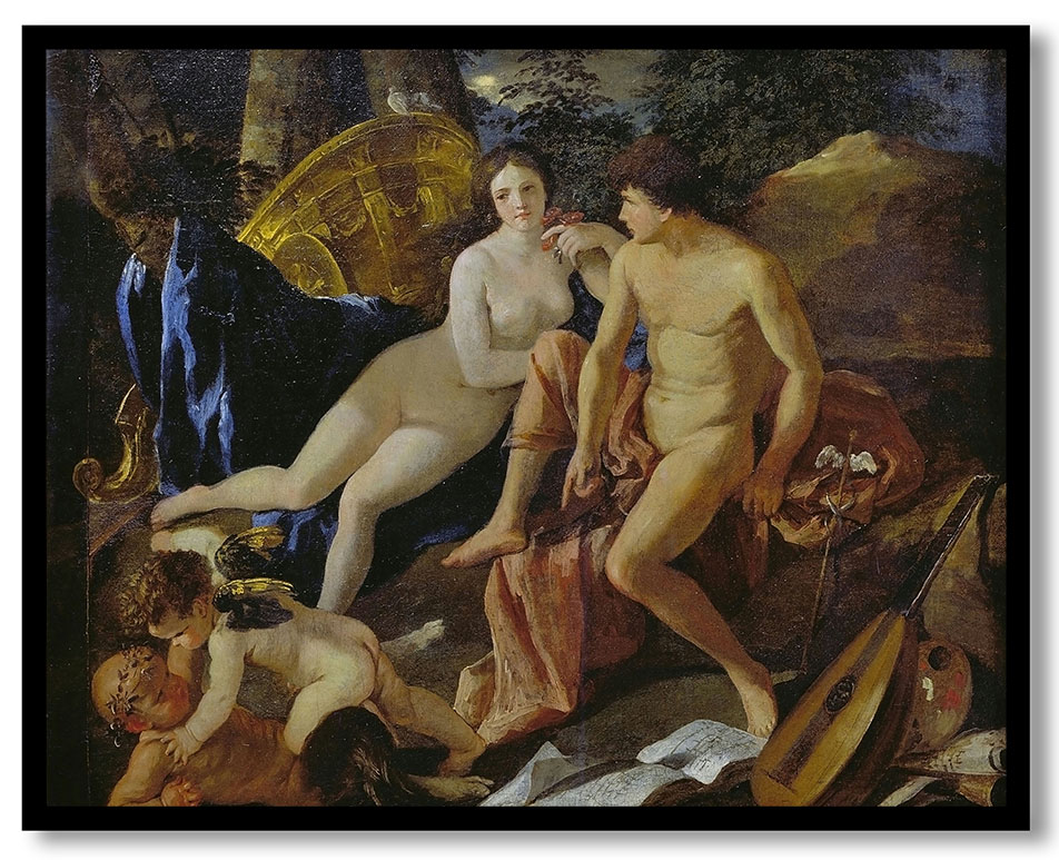 Venus and Mercury by Nicolas Poussin (c.1627-29)