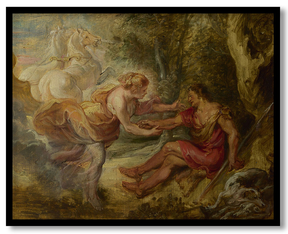 Aurora abducting Cephalus by Peter Paul Rubens (about 1636)
