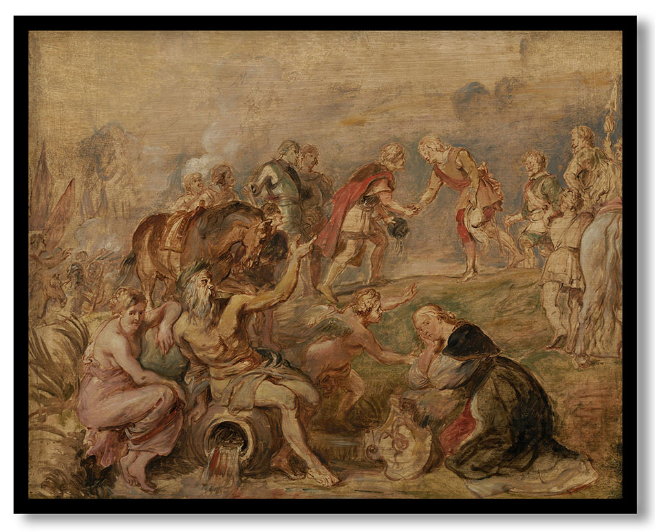 Meeting of King Ferdinand of Hungary and the Cardinal-Infante Ferdinand of Spain at Nördlingen by Peter Paul Rubens (1635)