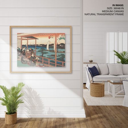 Hampton,Style,Living,Room,Interior,With,Frame,Mockup,,3d,Render