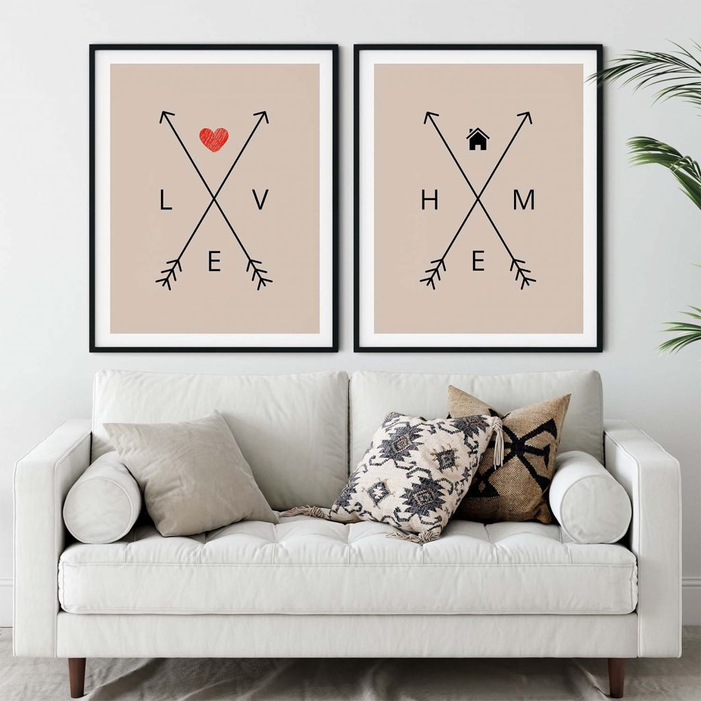 LOVE HOME - Family Quote – Home Decor