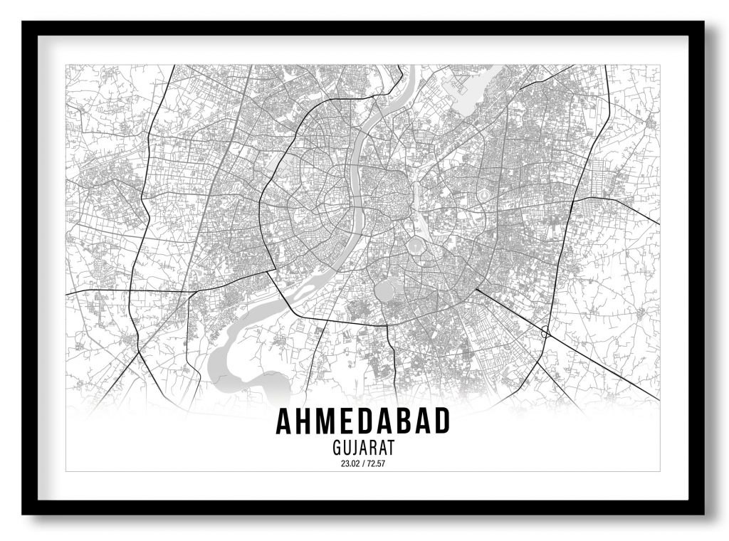Ahmedabad gradient map