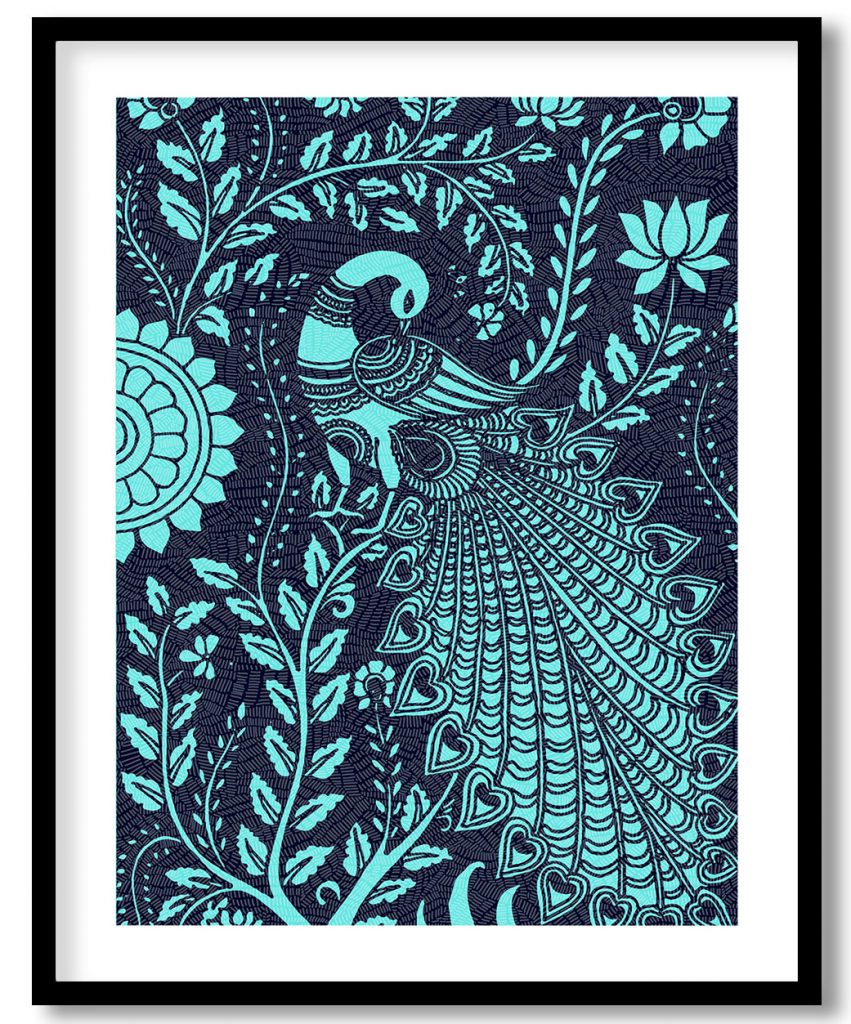 Sapphire natural peacock beauty