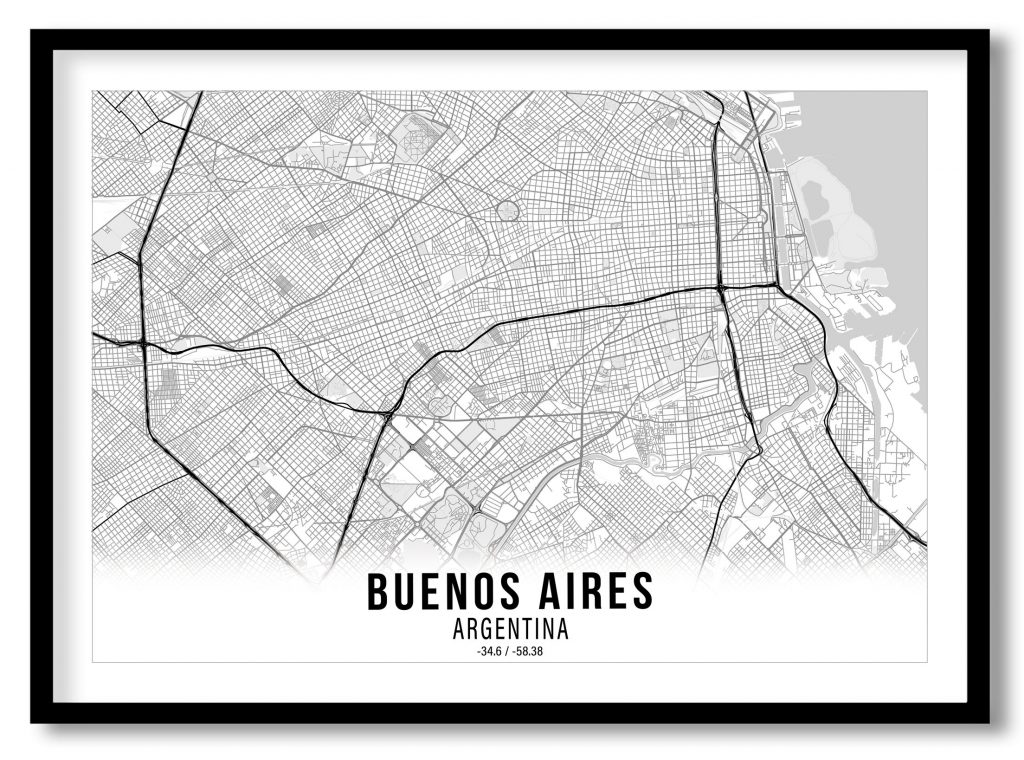 Buenos Aires gradient map