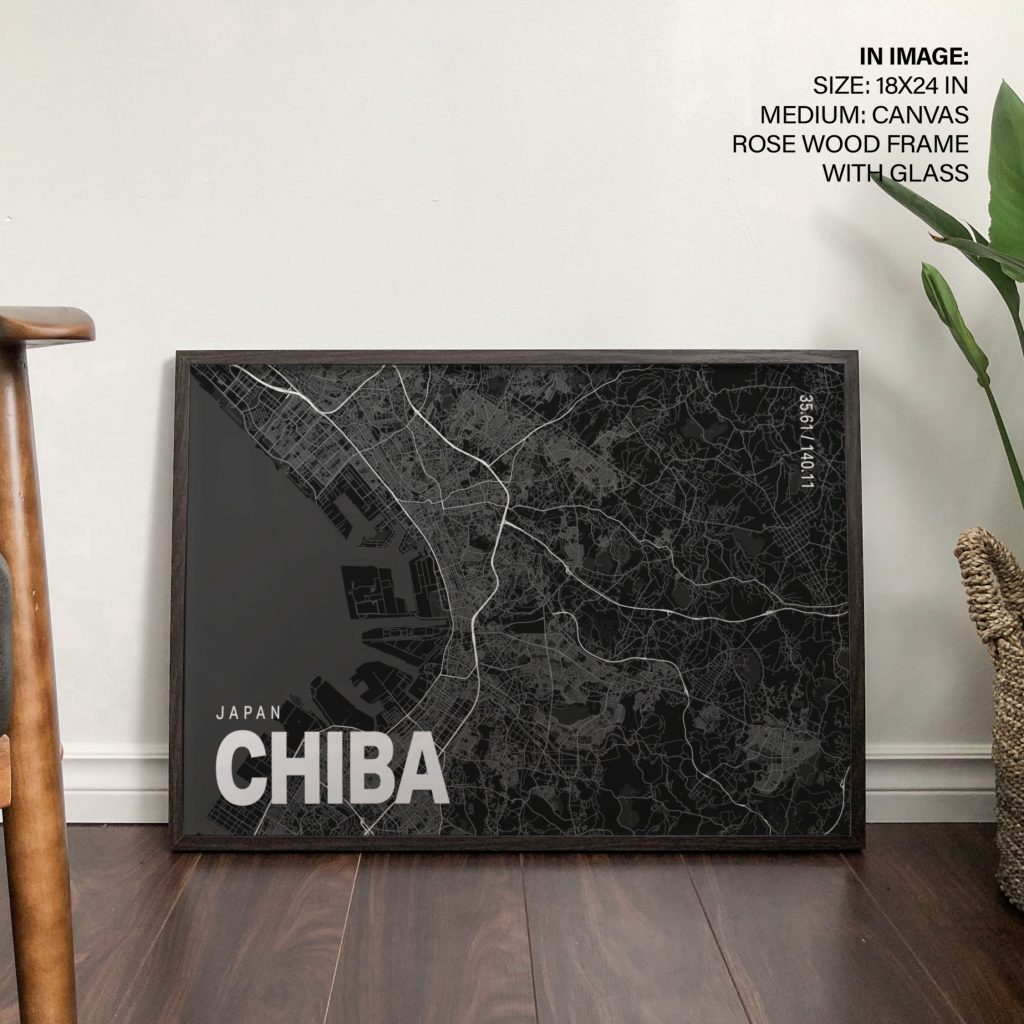 JAPAN CHIBA 35 61 140 11 - City Map – Wall Painting