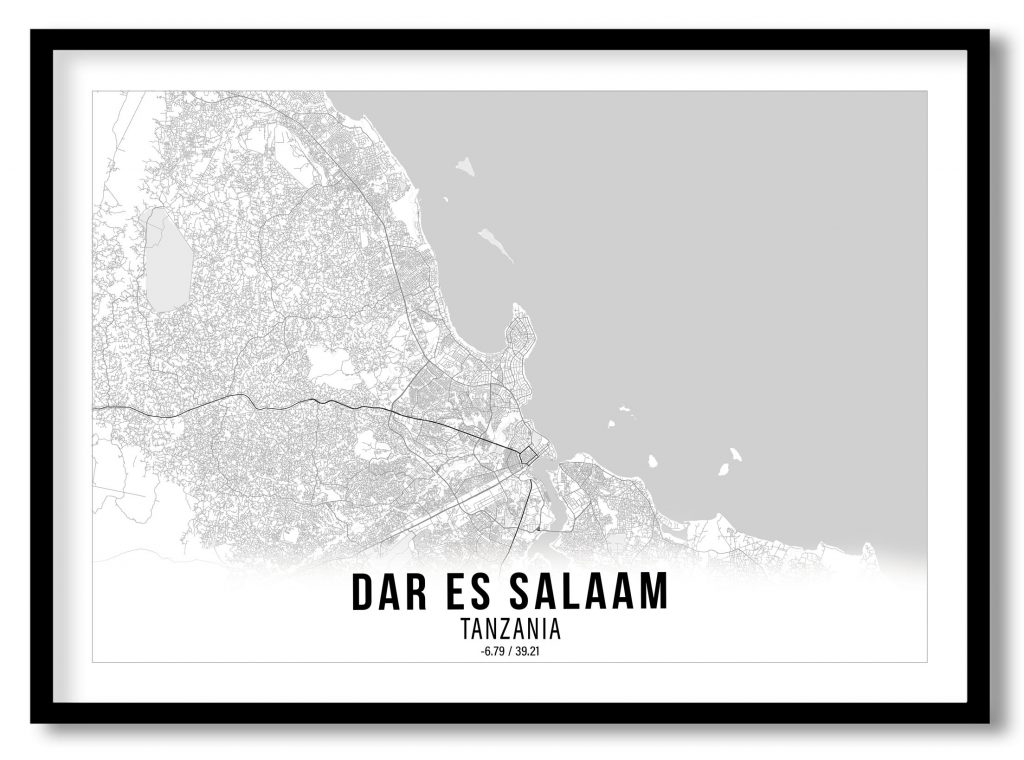 Dar Es Salaam gradient map