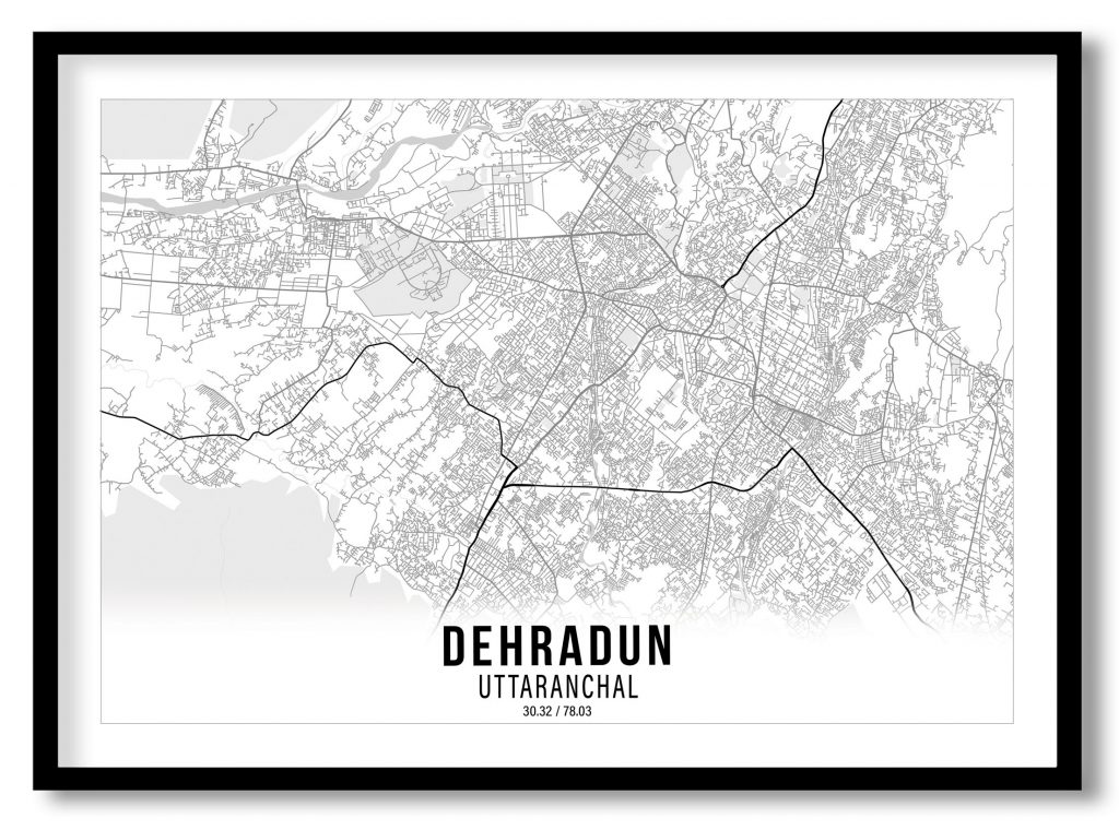 Dehradun gradient map