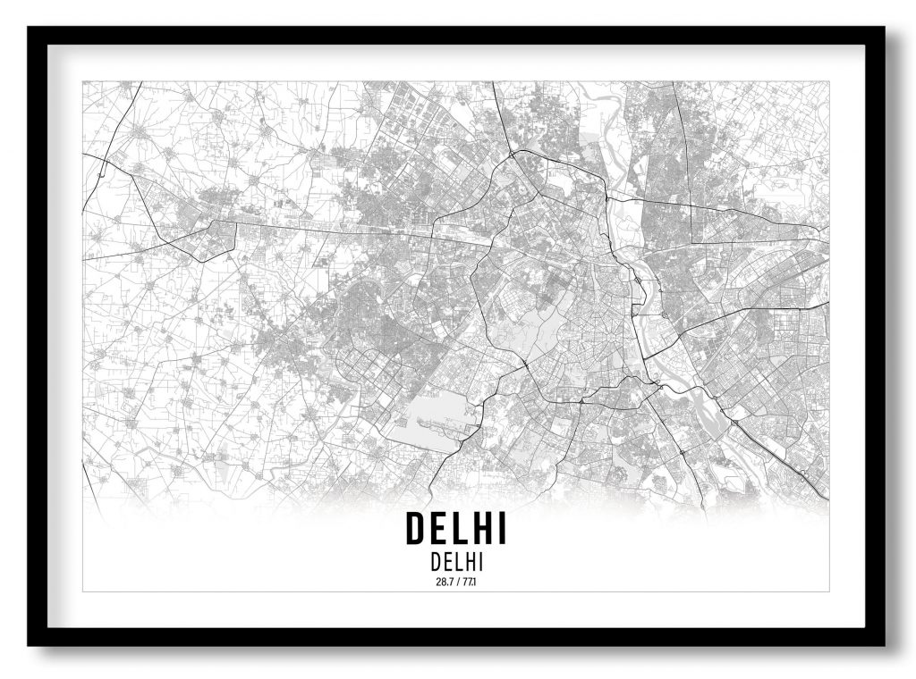 Delhi gradient map