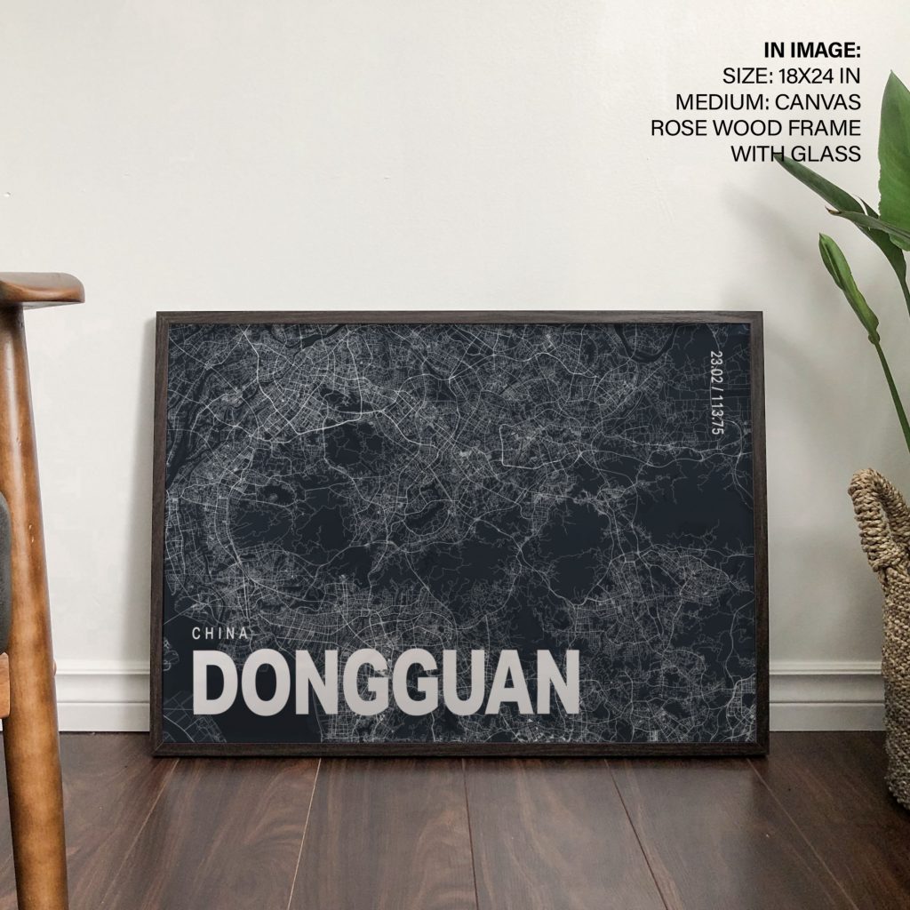 CHINA DONGGUAN 23 02 113 75 - City Map – Wall Hanging