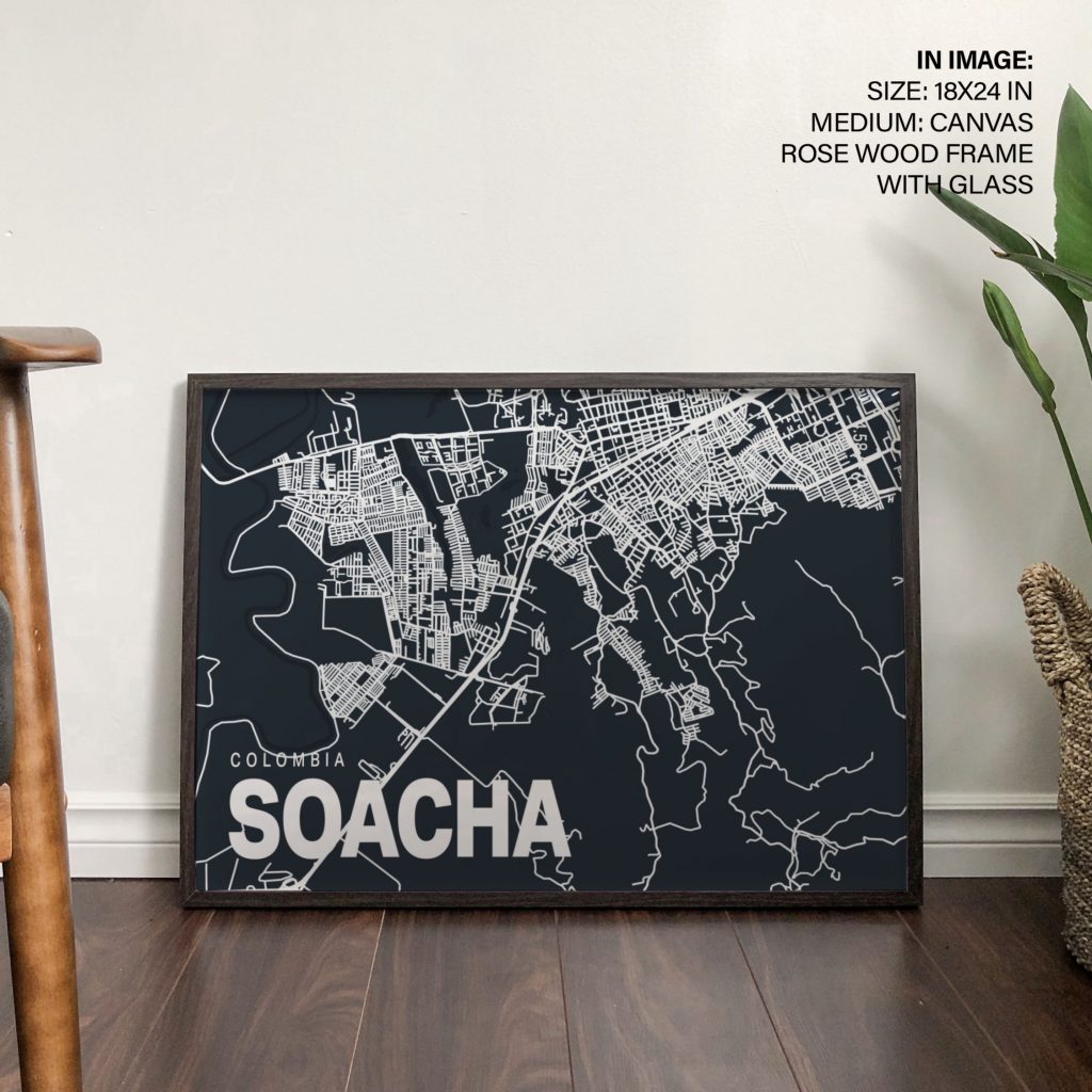 COLOMBIA SOACHA - City Map – Wall Hanging