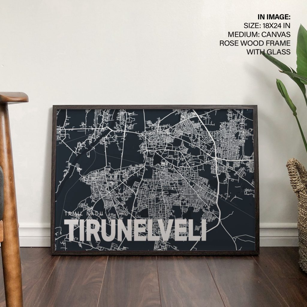 Modern Map Tirunelveli – Wall Hanging