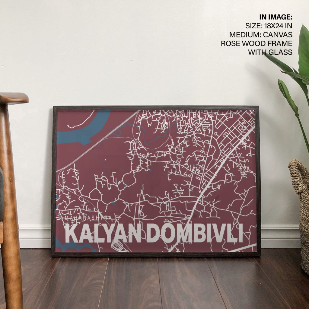 MAHARASHTRA KALYAN DOMBIVLI - City Map – Wall Painting