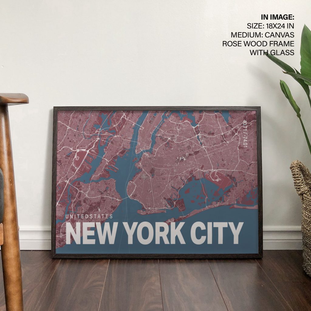 UNITED STATES NEW YORK CITY - Geographic Name – Wall Art