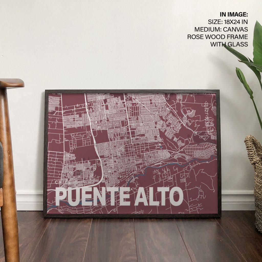 PUENTE ALTO - City Map – Wall Hanging