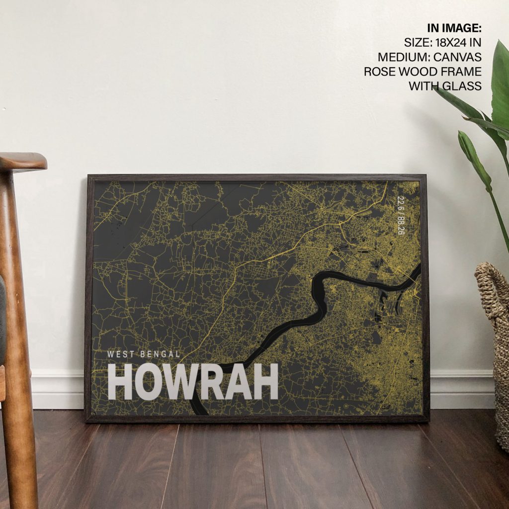 WEST BENGAL HOWRAH 22 6 88 26 - City Map – Wall Decor