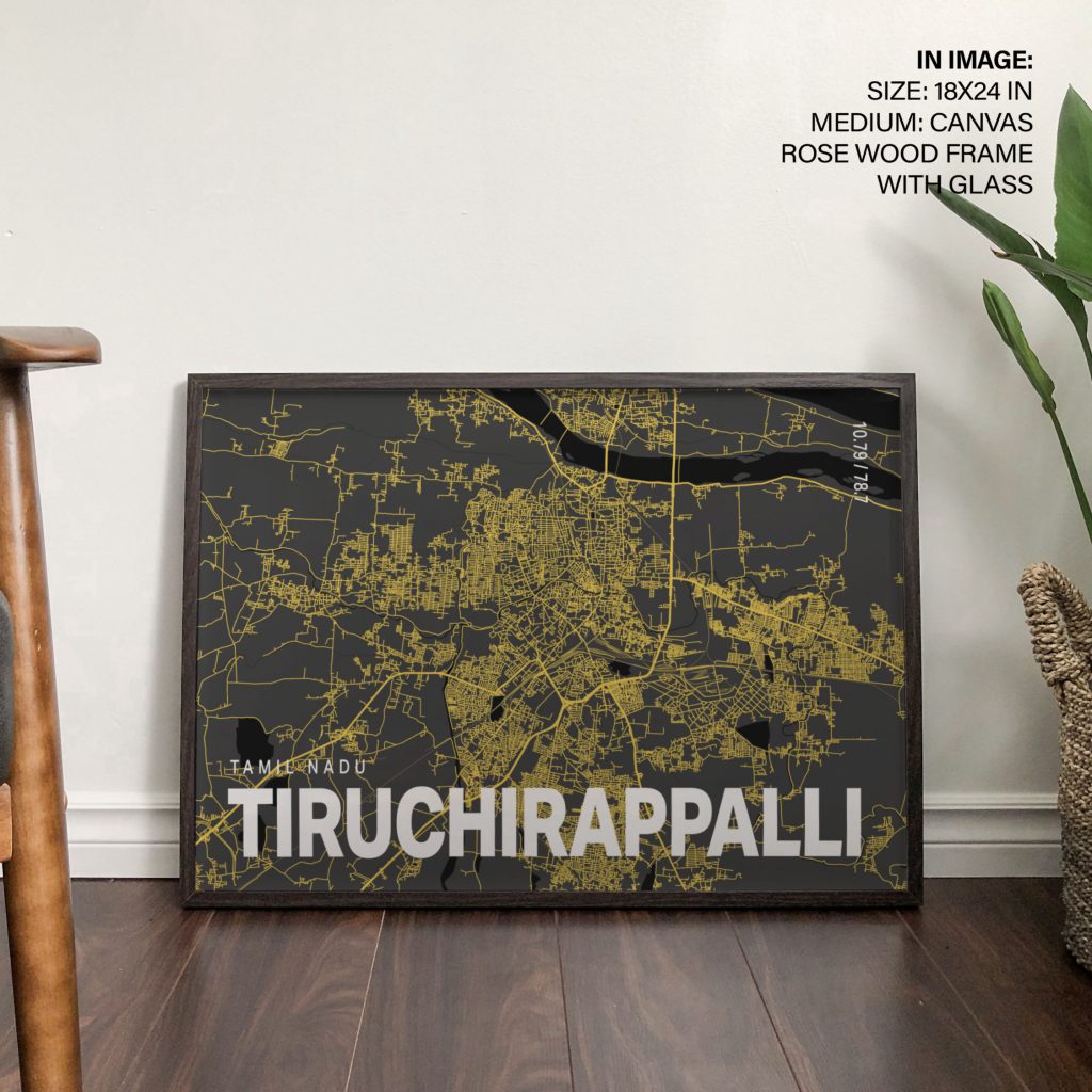 Minimalist Map of Tiruchirappalli – Wall Hanging