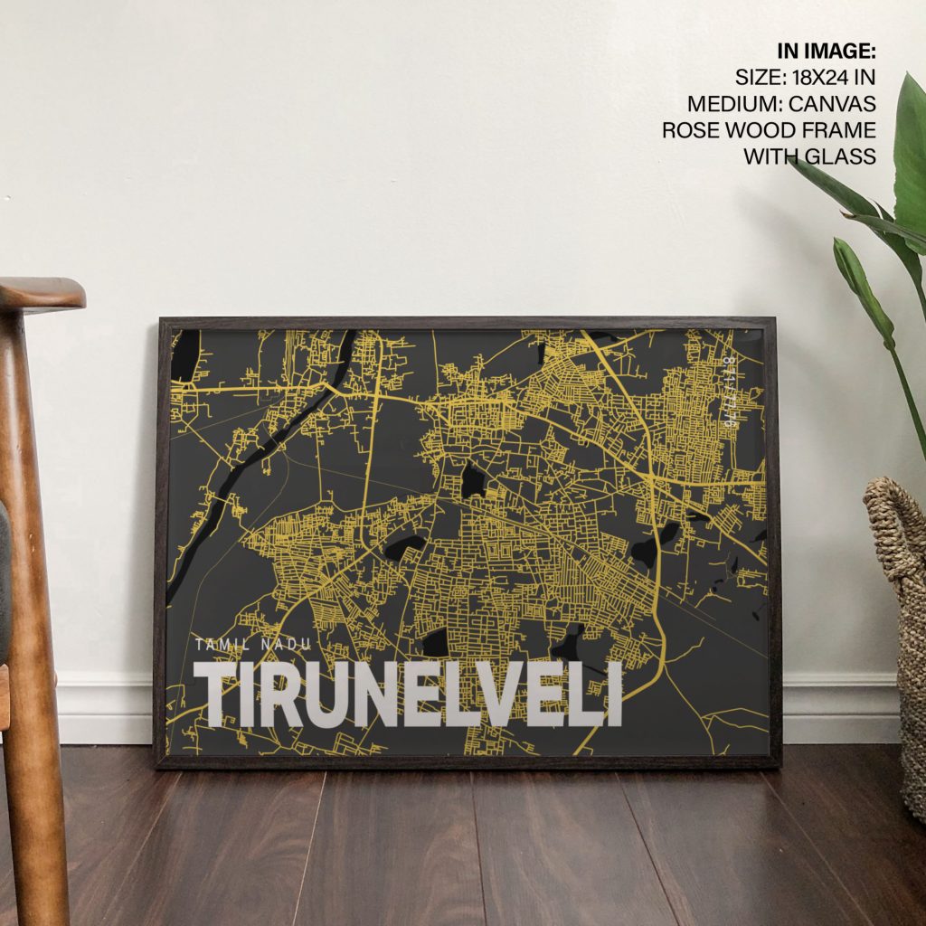 Minimalist Tirunelveli Cityscape – Wall Decor