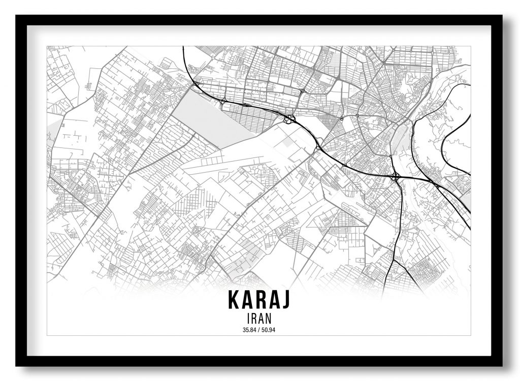 Karaj gradient map