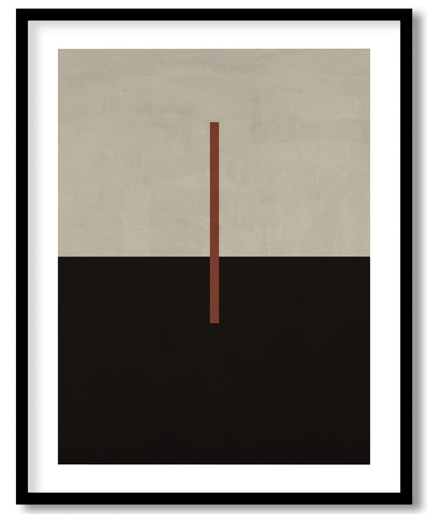 Abstract quiet mural