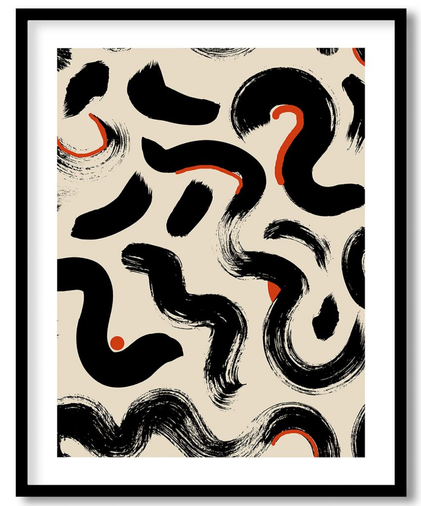 Abstract brushstrokes