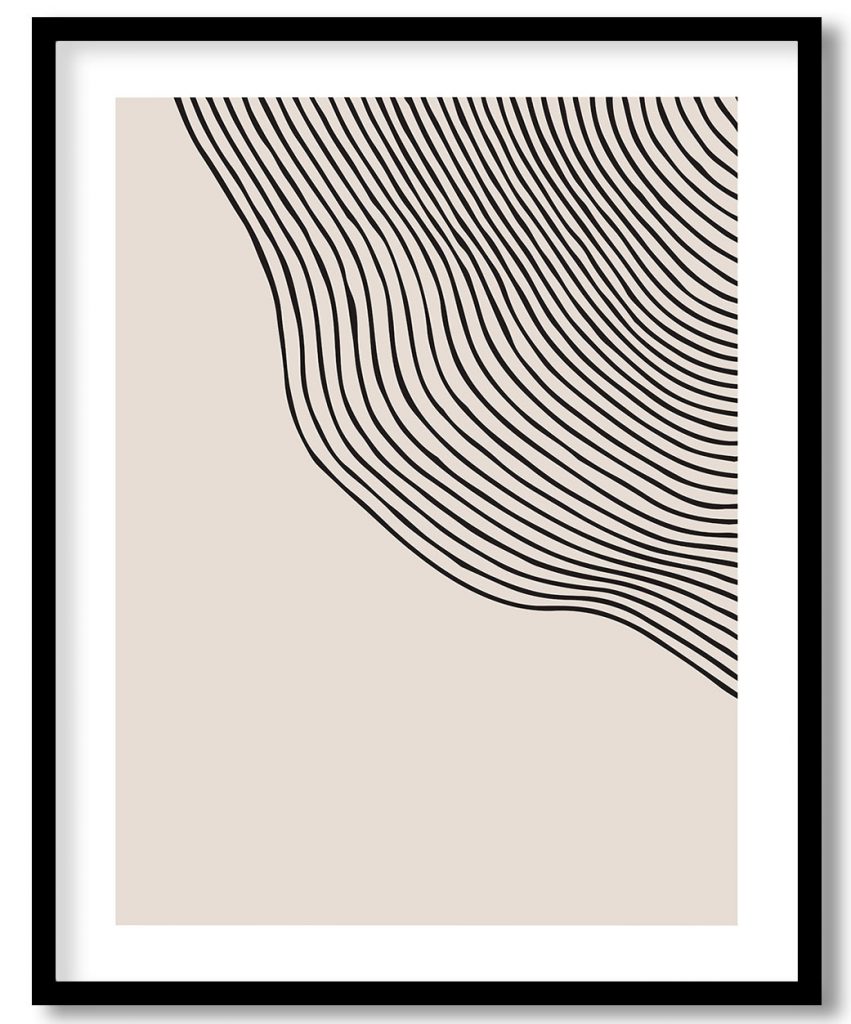 Abstract waves lineaments