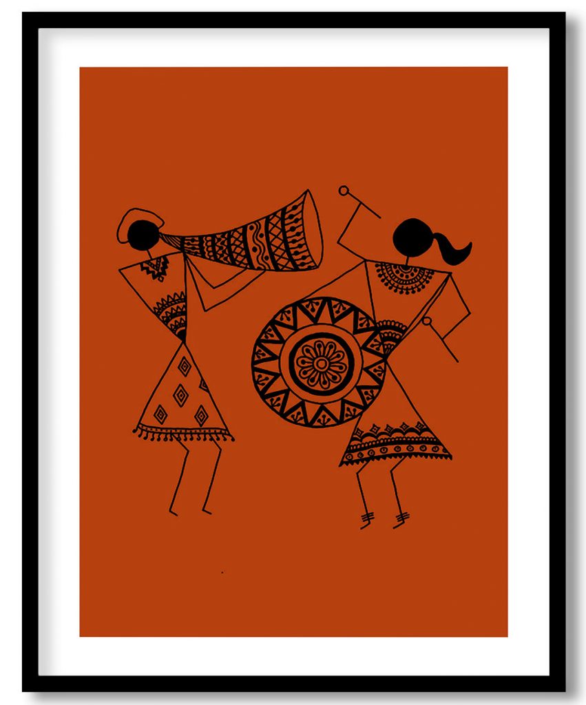 Tribal warli dancers