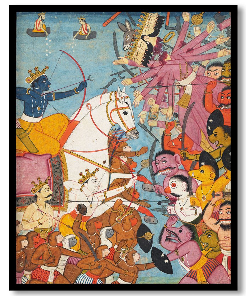 Lord Ram kills Ravan by Unknown (1780)